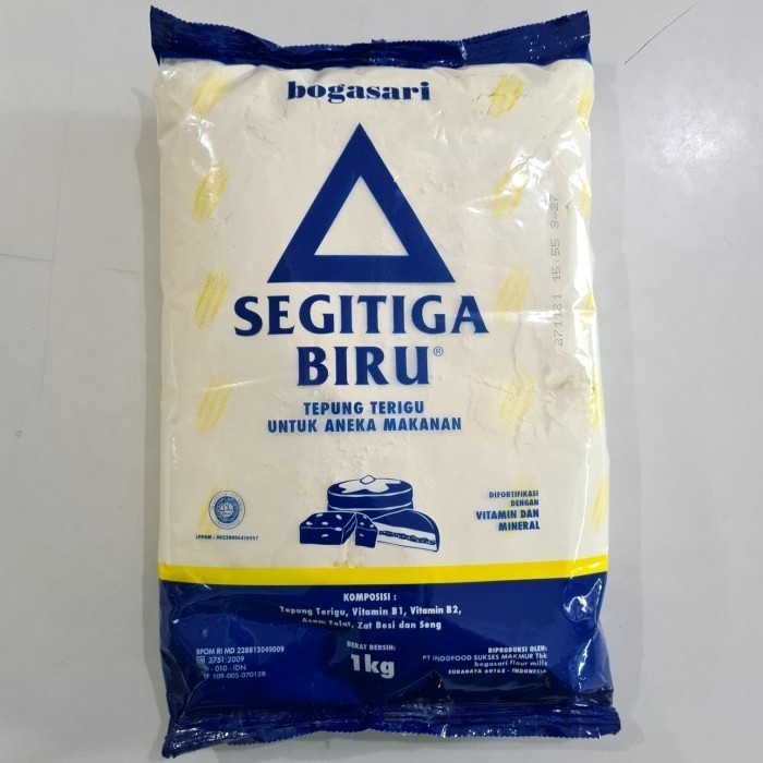 

Tepung Terigu Segitiga Biru 1Kg [ Protein Sedang ] 056