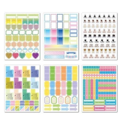 

BARANG TERLARIS Planner Stickers - Bullet Journal Sheets BJS-02 (12sheets=730pcs)