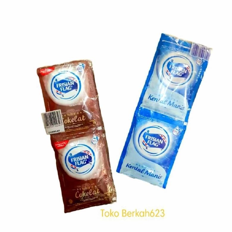 

New 02 Frisian Flag Kental Manis Sachet 40G Isi 6 - Bendera Kental Manis