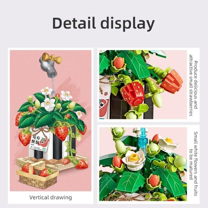 FLASH SALE LOZ MICRO PLANTS BLOCK TANAMAN POT PUZZLE BLOCK FLOWER PRESERVED FRESH TERLARIS