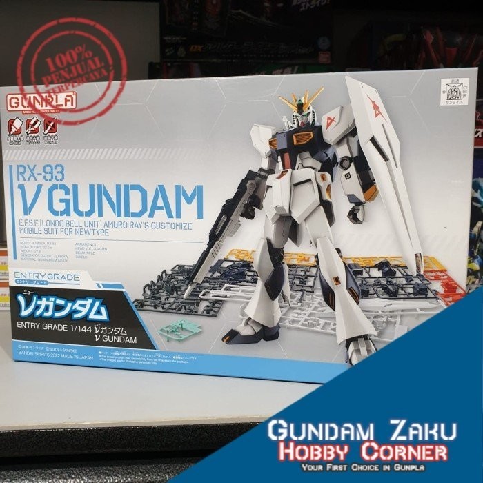 MUST HAVE ENTRY GRADE NU GUNDAM V GUNDAM BANDAI TERLARIS