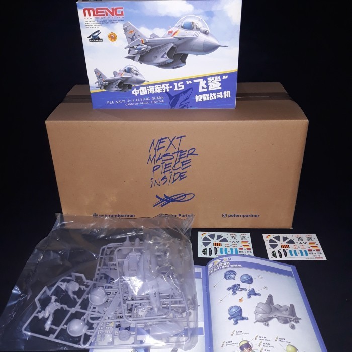 PROMO MODEL KIT MENG (COMPACT/EGGPLANE) PLA NAVY J-15 FLYING SHARK TERLARIS