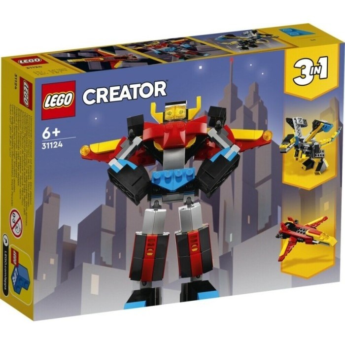 FLASH SALE LEGO CREATOR 3IN1 31124 SUPER ROBOT SET MECH DRAGON JET PLANE TERLARIS