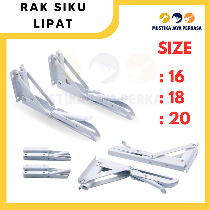 Siku Rak Meja Lipat Dinding Besar 16 18 20 Inch Inci Engsel Ambalan