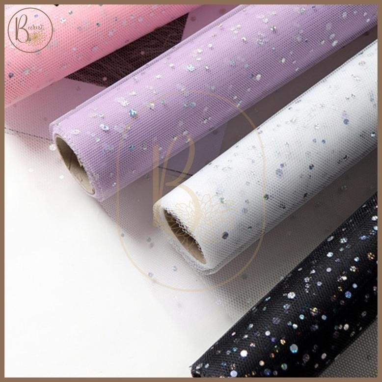 

Berkualitas tinggi, bergaya dengan harga hemat." Kertas Jaring Buket Bunga 1 Roll Korean Jaring Roll Mesh Motif Silver Polynet Flower Wrapping Paper Pembungkus Buket Bunga Roll C ||