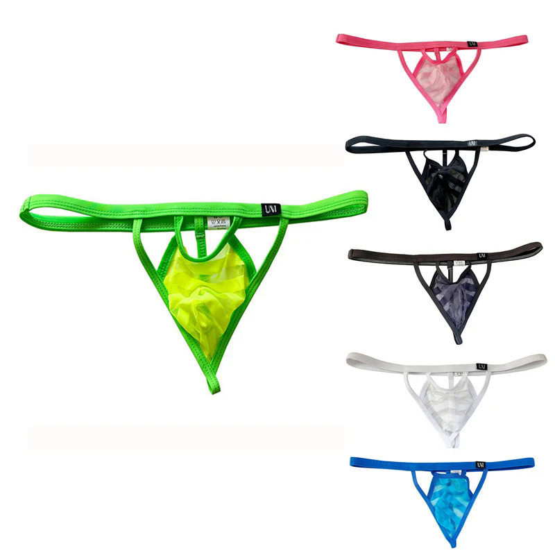 Sexy Gay Men's T-back Thong Jockstrap Underwear