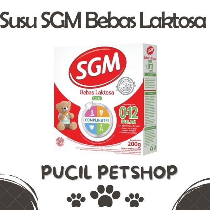 Susu Kucing Anjing Bebas Laktosa 200gr Susu Hewan Susu SGM LLM+ Ori