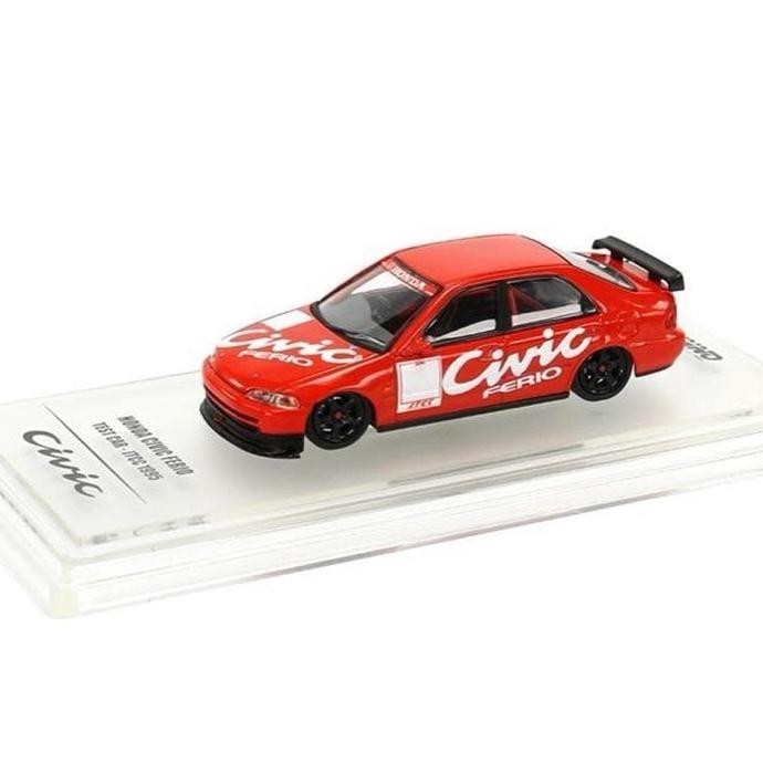 MUST HAVE DIECAST - HONDA CIVIC FERIO TEST CAR JTCC 1995 SCALE 64 BY INNO64 TERLARIS