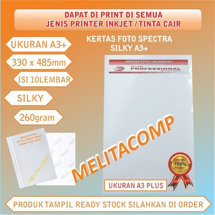 Terlaris Kertas Foto Silky Ukuran A3 Plus Promo Terbaru