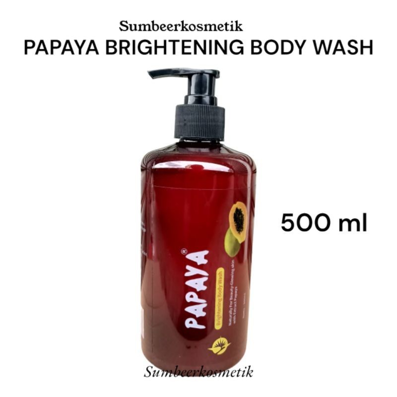 Papaya Brightening Body Wash 500 ml - Sabun Cair Papaya