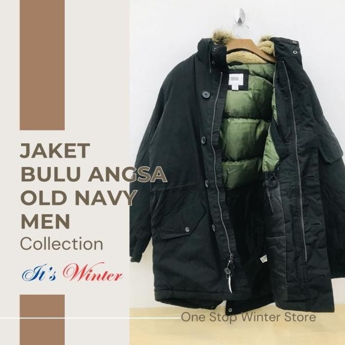 Jaket Bulu Angsa Pria Old Navy Musim Dingin Winter AS9999
