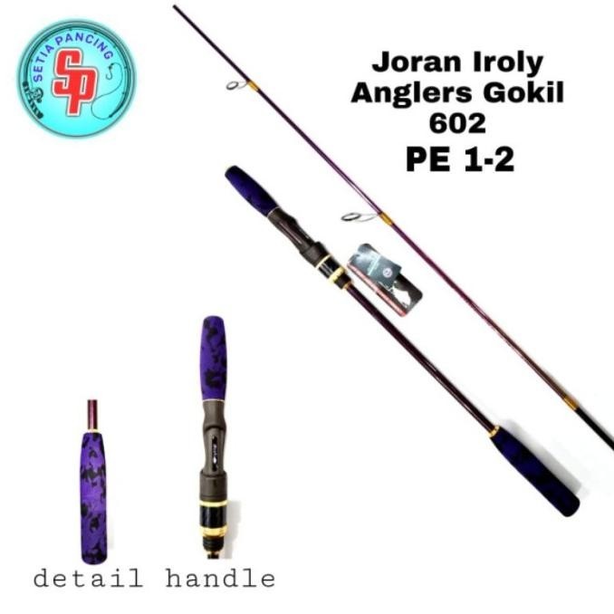 Stick Joran Iroly Anglers Gokil Light Jigging 602/180 PE 1-2