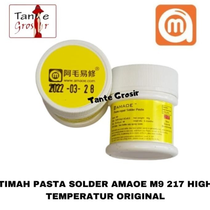 TIMAH PASTA AMAOE M9 217 HIGH TEMP PASTA SOLDER SOLDERING PASTE ORI