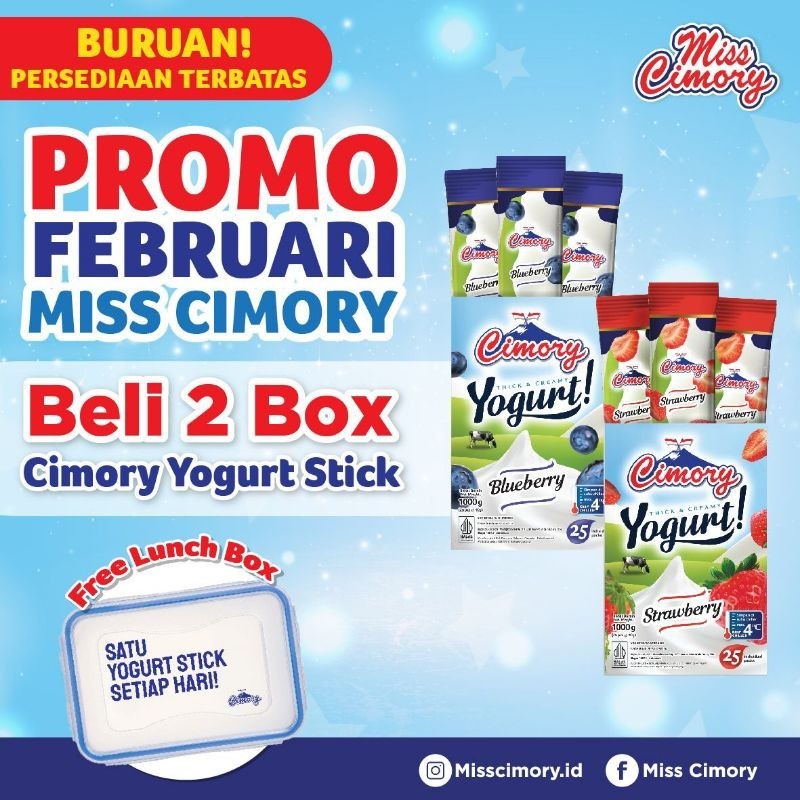 

Cimoryyogurtstik1boxisi25pcsbeli2box50pcs