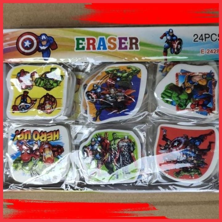 

(ANTI) PENGHAPUS PENSIL BENTUK AVENGER ISI 25