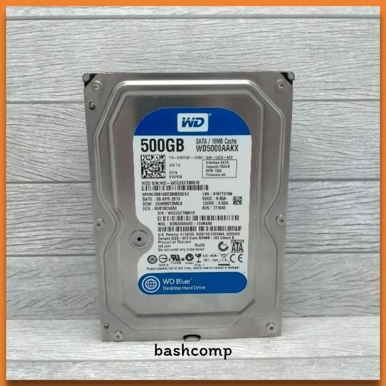 Hardisk 500Gb Wd Blue - Hardisk Internal 3,5 " Diskon