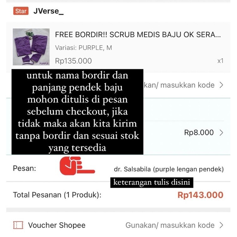 [FRESH STYLE] GET IT NOW FREE BORDIR SCRUB MEDIS BAJU OK SERAGAM JAGA PERAWAT AMERICAN DRILL