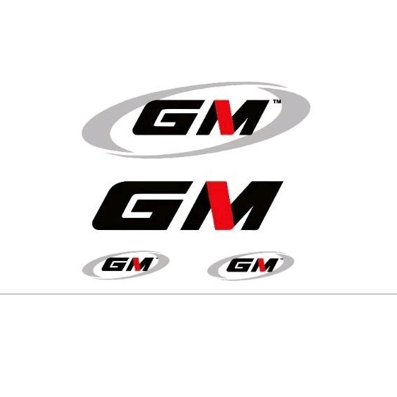 stiker logo helm GM set model print cut