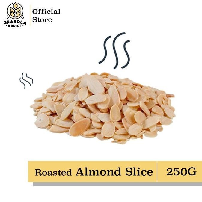 

Big Sale Roasted Almond Slice / Irisan Kacang Almond Panggang 250G Berkualitas