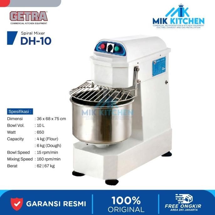 Sale Now Getra Spiral Mixer Dh-10 / Dh 10 / Dh10 Original