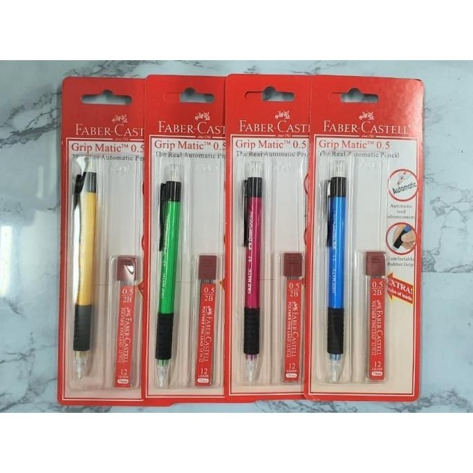 

Flash Sale - Pensil Mekanik Faber Castell GRIP Matic 0.5 mm + Isi Pensil Lead !!