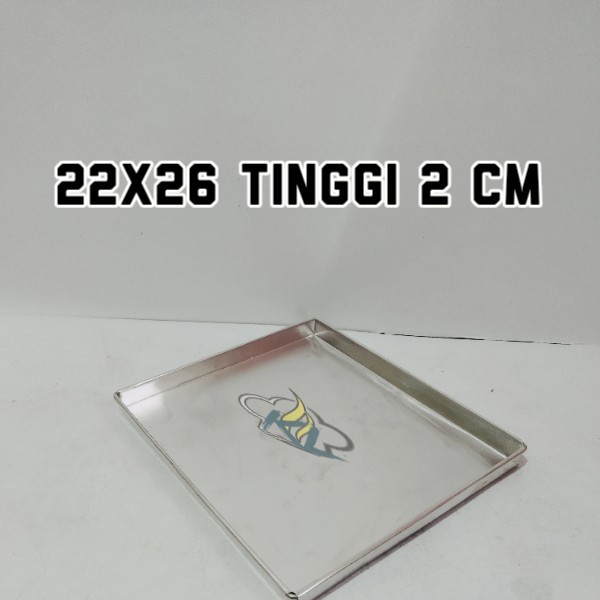 

Loyang Oven Nastar, Loyang Kue Kering Tinggi 2 Cm Bahan Alumunium