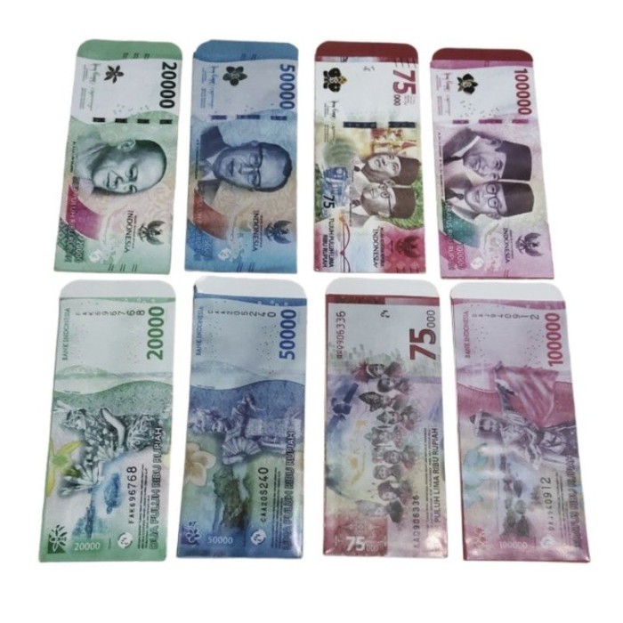 

10Pcs Amplop Lebaran Motif Uang Atm -Ukuran Besar