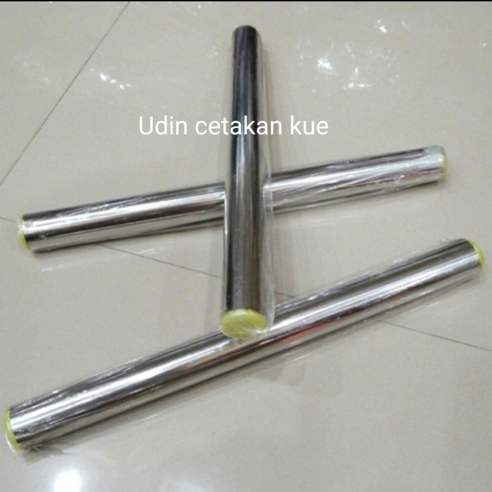 

Rolling Pin Stainless Steel, Rollan Kue Bahan Stainless Polos 30Cm
