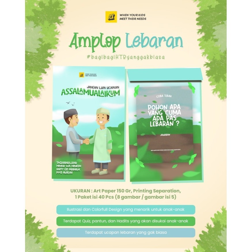 

Amplop Lebaran Idul Fitri Gambar Karikatur I Edukatif Hoofla Kids