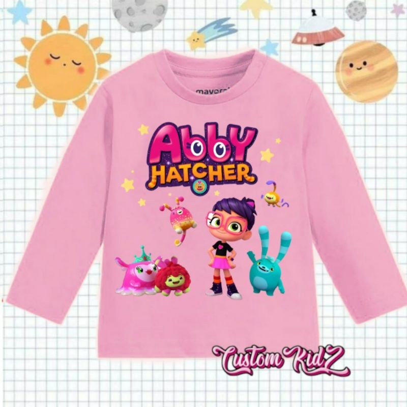 baju atasan kaos anak Abby HATCHER lengan panjang