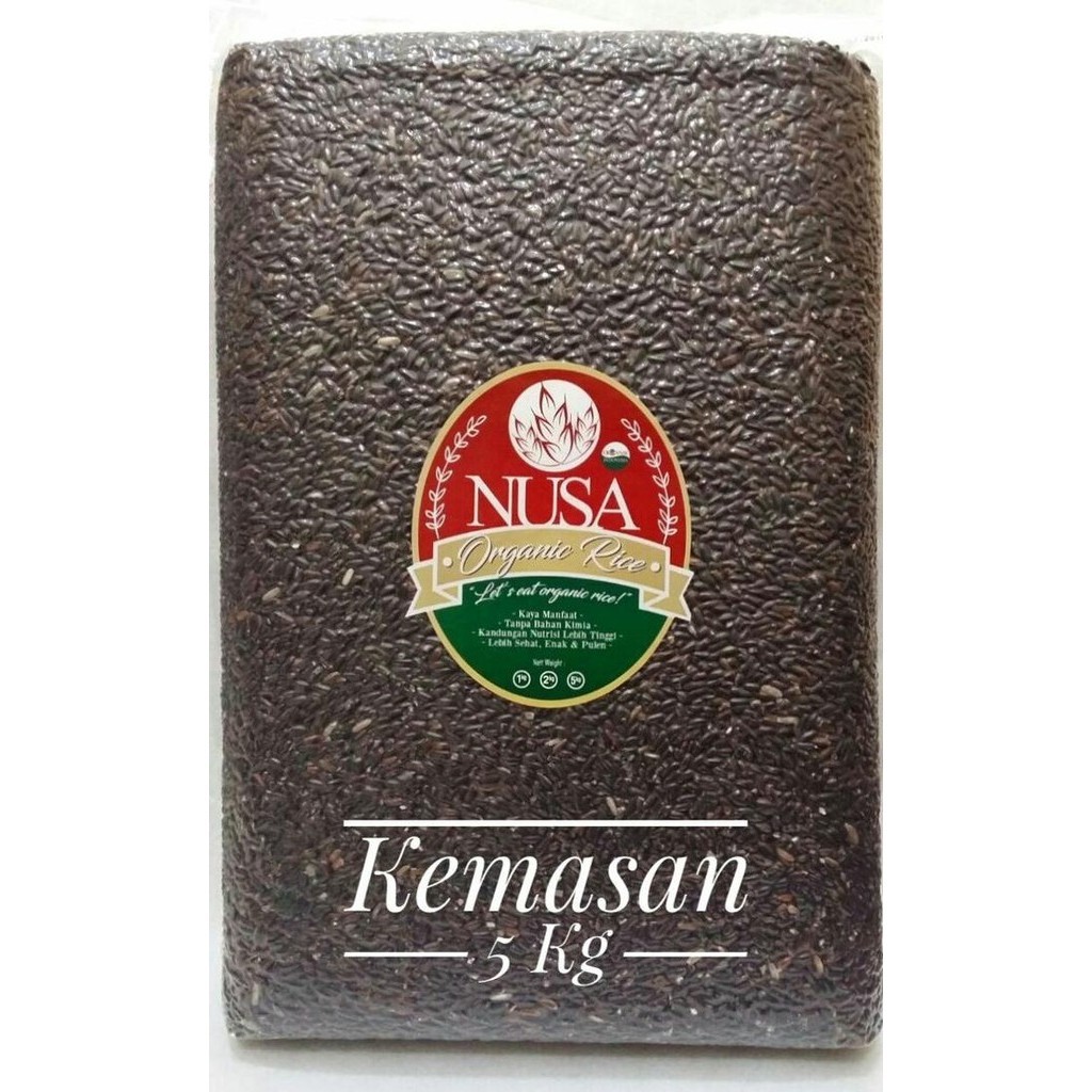 

Beras Organic Nusa Hitam Kualitas Export SS