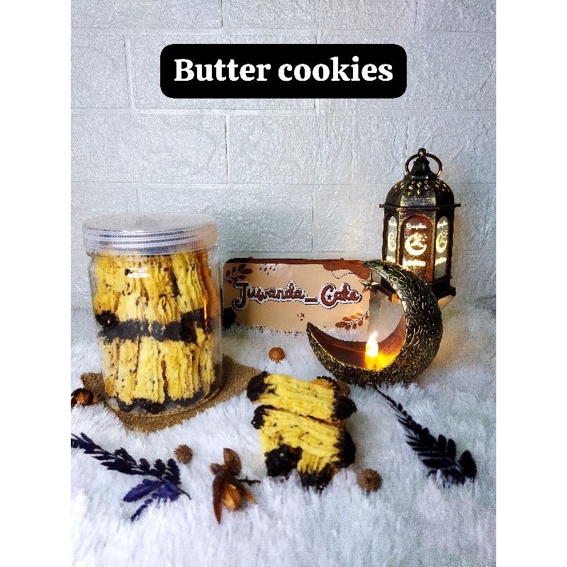 

BUTTER COOKIES, kue lebaran kemasan toples tabung 800ml