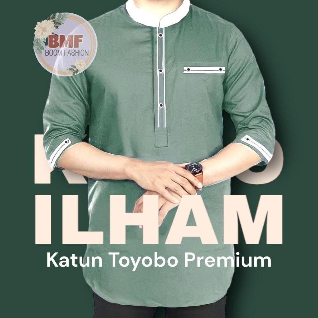 Koko Pria Dewasa Terbaru 2024 Pakaian Lebaran Anak Laki Kemeja Kokoh Slimfit Atasan Slim Fit Pendek 