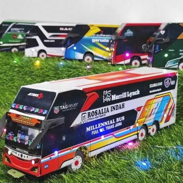 Mainan Bus Telolet / Mainan Bus Ada Lampu Bisa Bersuara / Bus Mainan