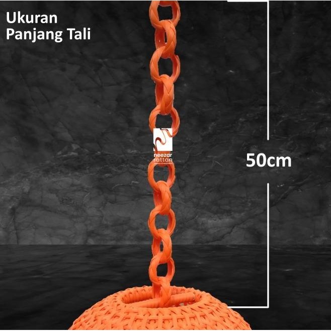 Lampion Rotan, Lampu Hias Gantung Taman, Ruang Tamu,Kamar Tidur,Unik | Opheliazulaikastore