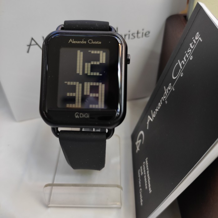 Jam Tangan Digital Alexandre Christie Ac 9341 Lh Rubber Steel