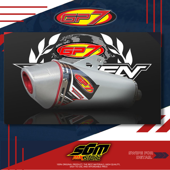 PROMO KNALPOT GP 7 TEKKEN LIMITED EDITION KLX / CRF LIMITED EDITION #ORIGINAL