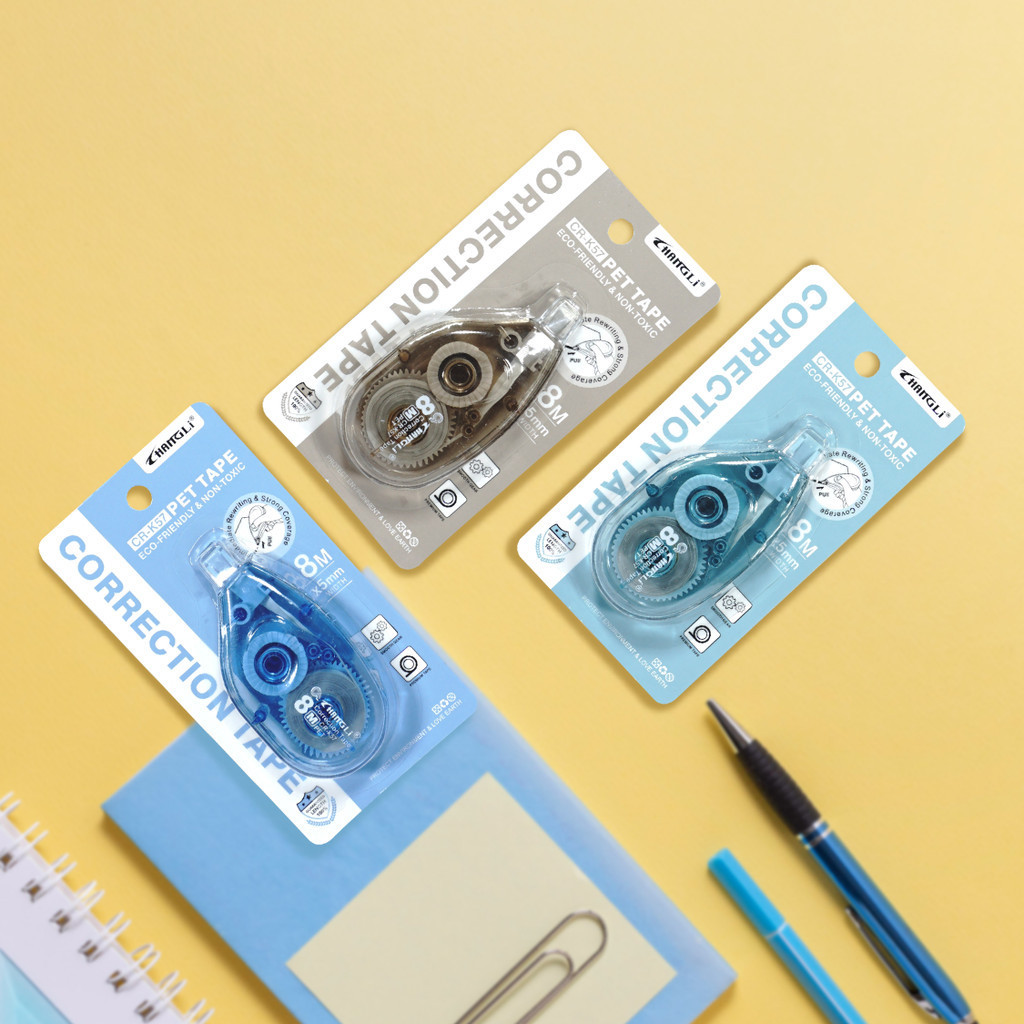 

Pita Koreksi/ Correction Tape/ Correction Pen/ Tipe X Rol/ Tip X Changli Panjang 8 M FANCY CR-K57