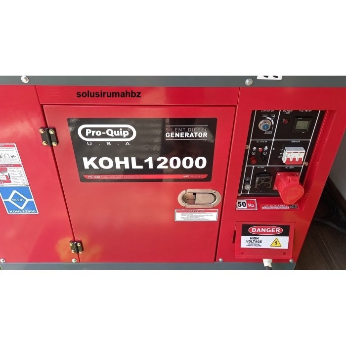 ~~~] Genset Silent PROQUIP KOHL11000 7500Watt Power Generator Diesel Solar