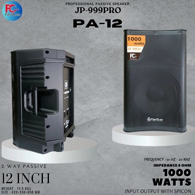 Professional Speaker Pasif 12 Inch SEPASANG PA 12 Firstclass | Speaker pasif PA12 1000 wat 12IN