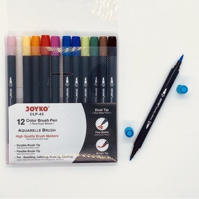 

Aquarelle Brush 12 Color Brush Pen Joyko Clp-43