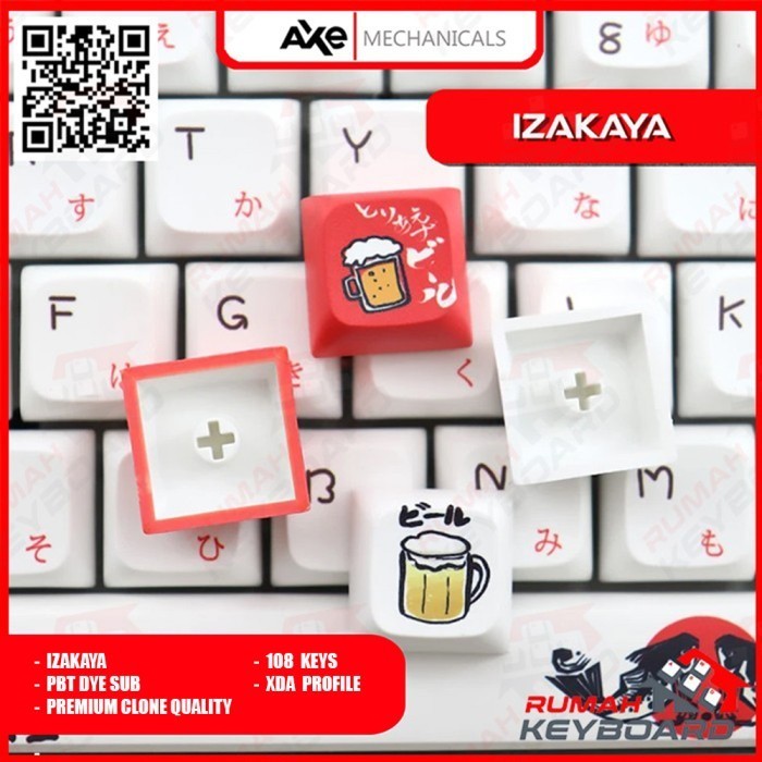 Keycap - Keycaps - Xda - Izakaya - Pbt - Dye Sub