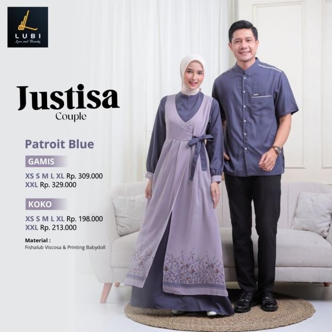 Couple Lubi Justisa Patroit Blue Pengiriman Cepat