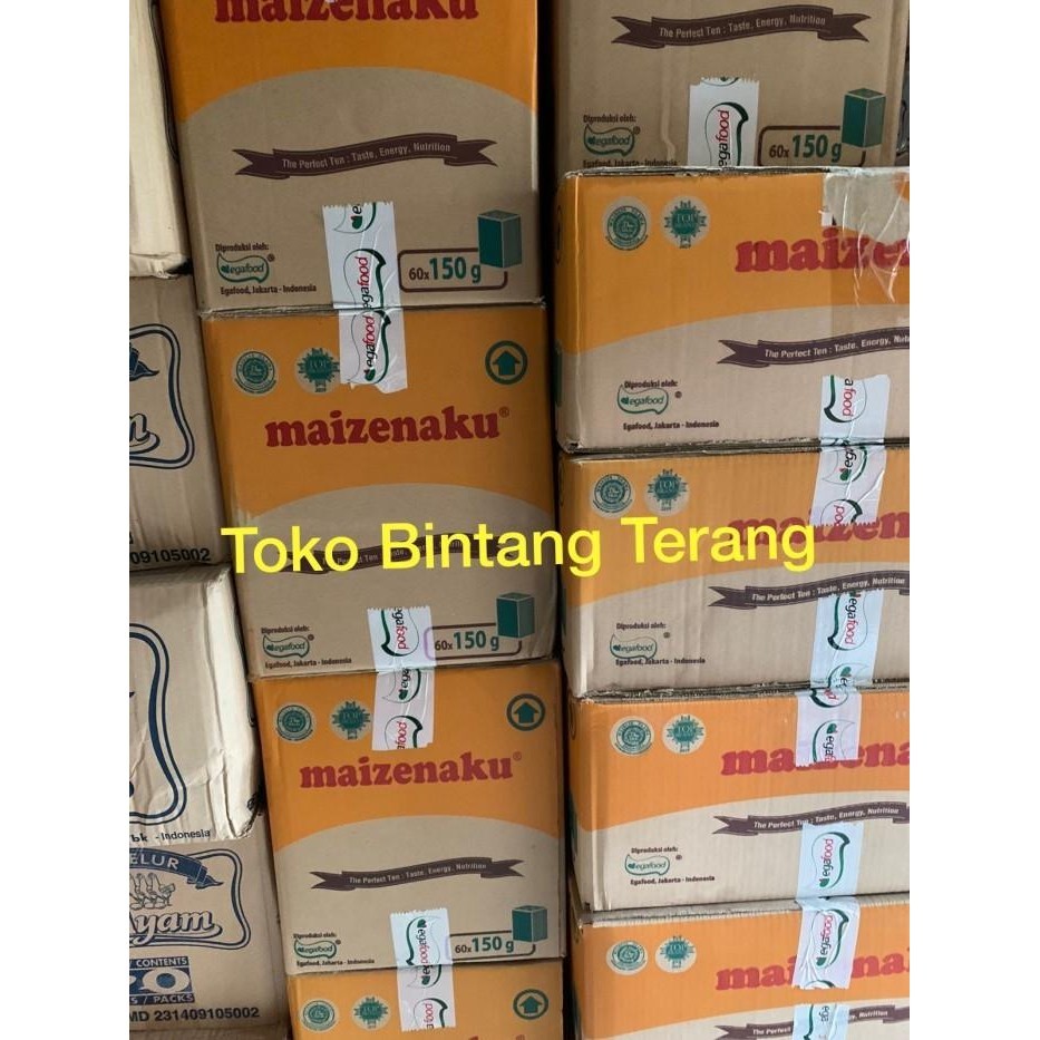 

Tepung Maizena Corn Maizenaku 150Gr 1 Dus Karton 60 X 150Gram Egafood 001