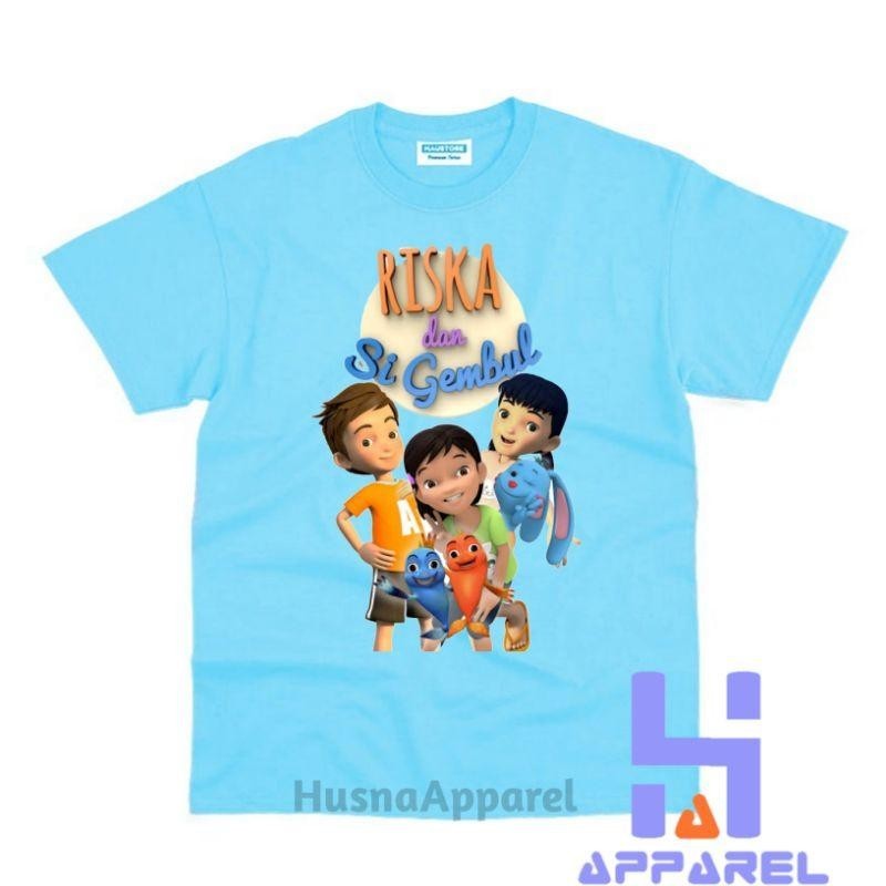 Baju Anak Kaos Anak Riska Dan Si Gembul