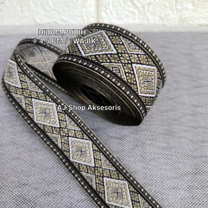 

PITA RENDA GAMIS , BORDIR BATIK , RENDA PINGGANG LEBAR 4 CM,5 CM