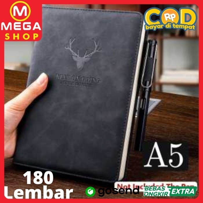 

Murah Buku Jurnal Catatan Perjalanan Notebook A5 180 Lembar Cover Kulit Pu Hot Sale