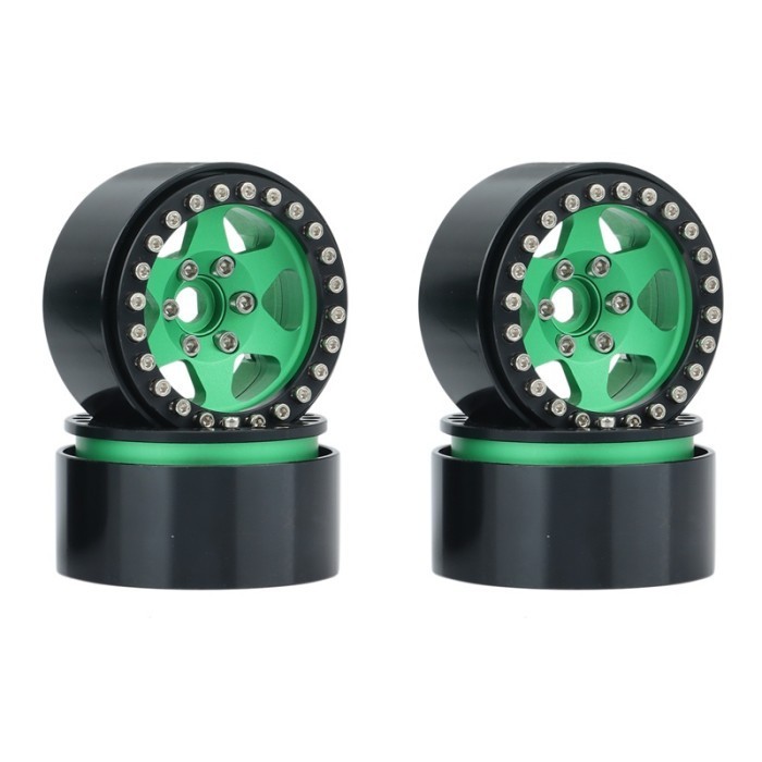 Terbaru 4pcs velg Beadlock Rc Axial scx10 ii Rgt Rc4wd 1/10