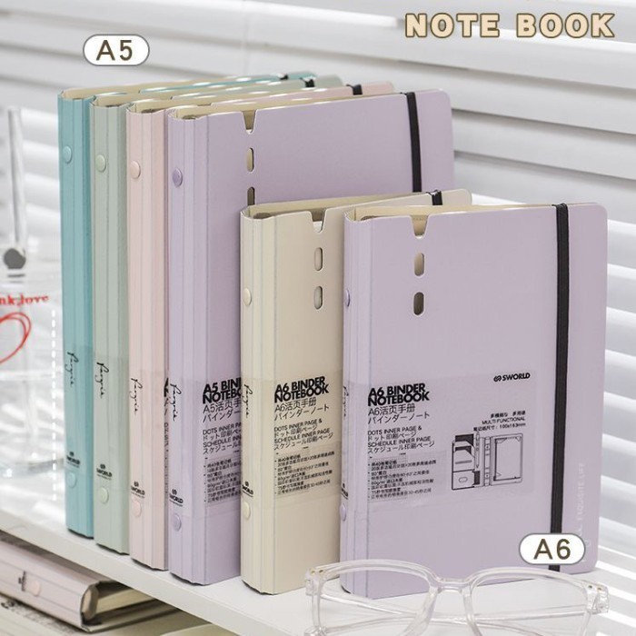 

Nikmati Binder Loose-Leaf Buku Notebook Spiral A6 Cover Pvc Tebal Isi 40 Hal Limited