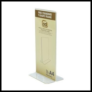 

TERBARU ODI SIGN HOLDER ACRYLIC VERTIKAL T 1/3 A4 HOLDER BROSUR DAN POSTER !!!!!!